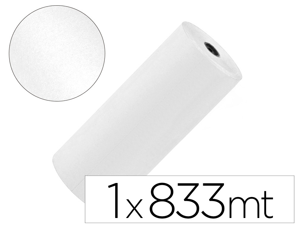 Papel kraft liderpapel blanco bobina 1 mt x 833 mt especial para embalaje peso 50 kg