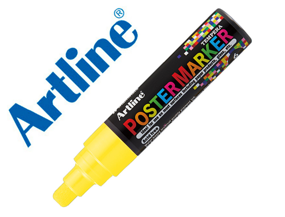 Rotulador artline poster marker epp-6 punta redonda 6 mm color amarillo