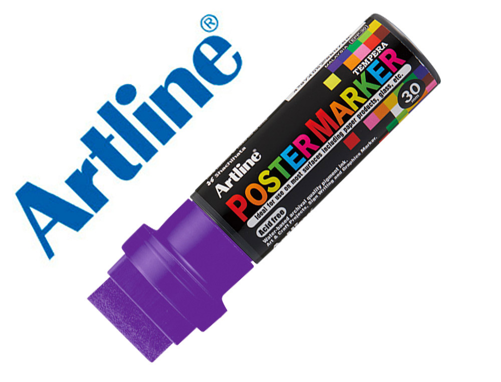 Rotulador artline poster marker epp-30 punta rectangular 30 mm color violeta