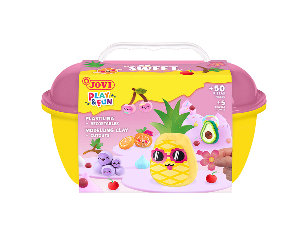 Juego jovi play&fun plastilina cofre sweet
