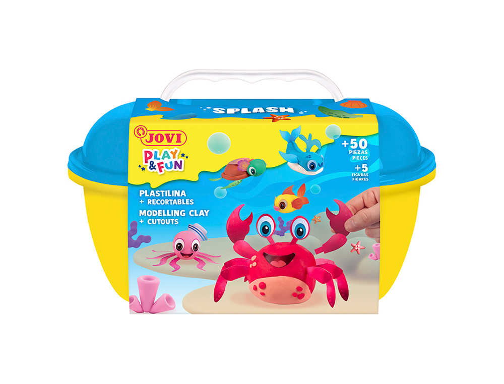 Juego jovi play&fun plastilina cofre splash