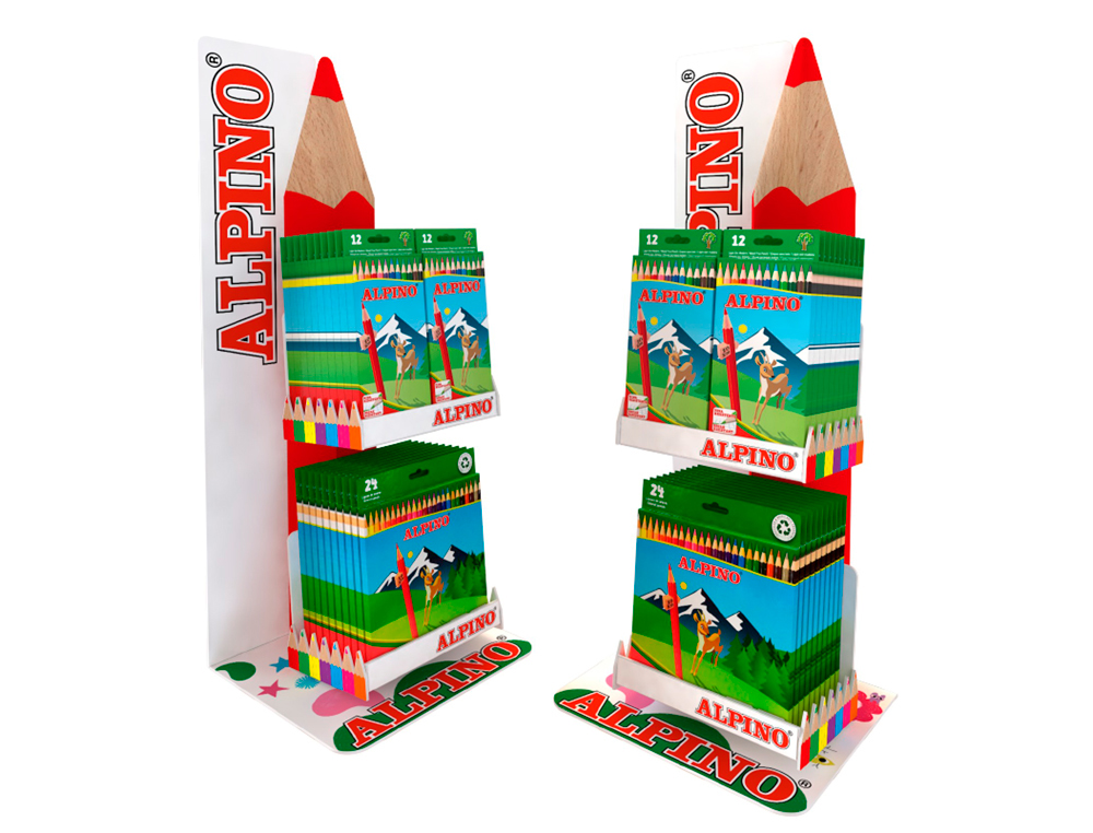 Contenido expositor estrella alpino