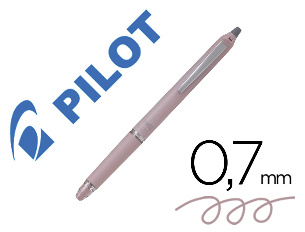 Boligrafo pilot frixion zone borrable 0,7 mm punta media rosa