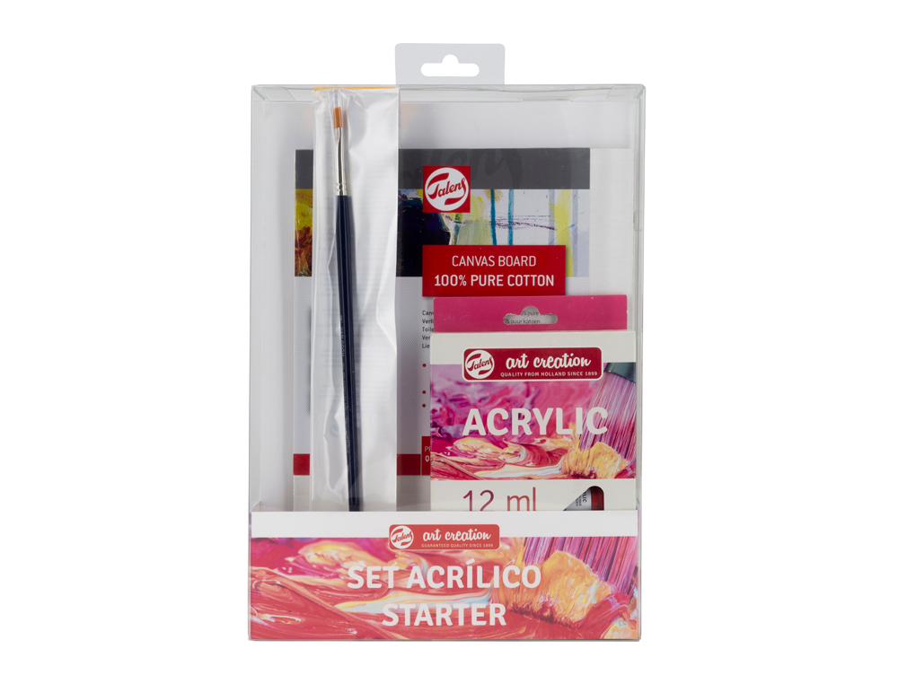 Set de iniciacion talens bellas artes tecnica acrilica