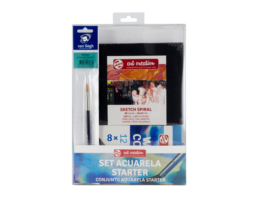 Set de iniciacion talens bellas artes tecnica acuarela