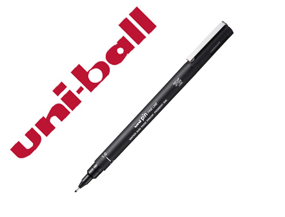 Rotulador uniball pin calibrado micrometrico 1 mm color negro