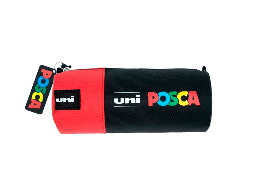 Estuche portatodo uni posca tela color rojo 85x195 mm