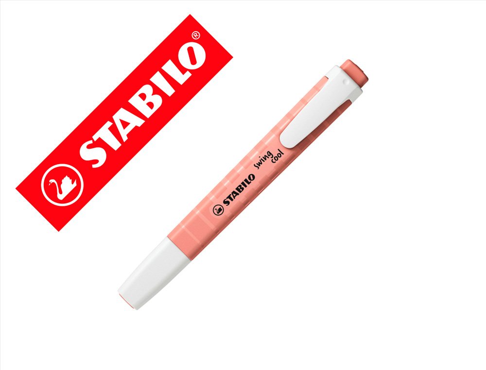 Rotulador stabilo fluorescente fino swing cool nature colors siena