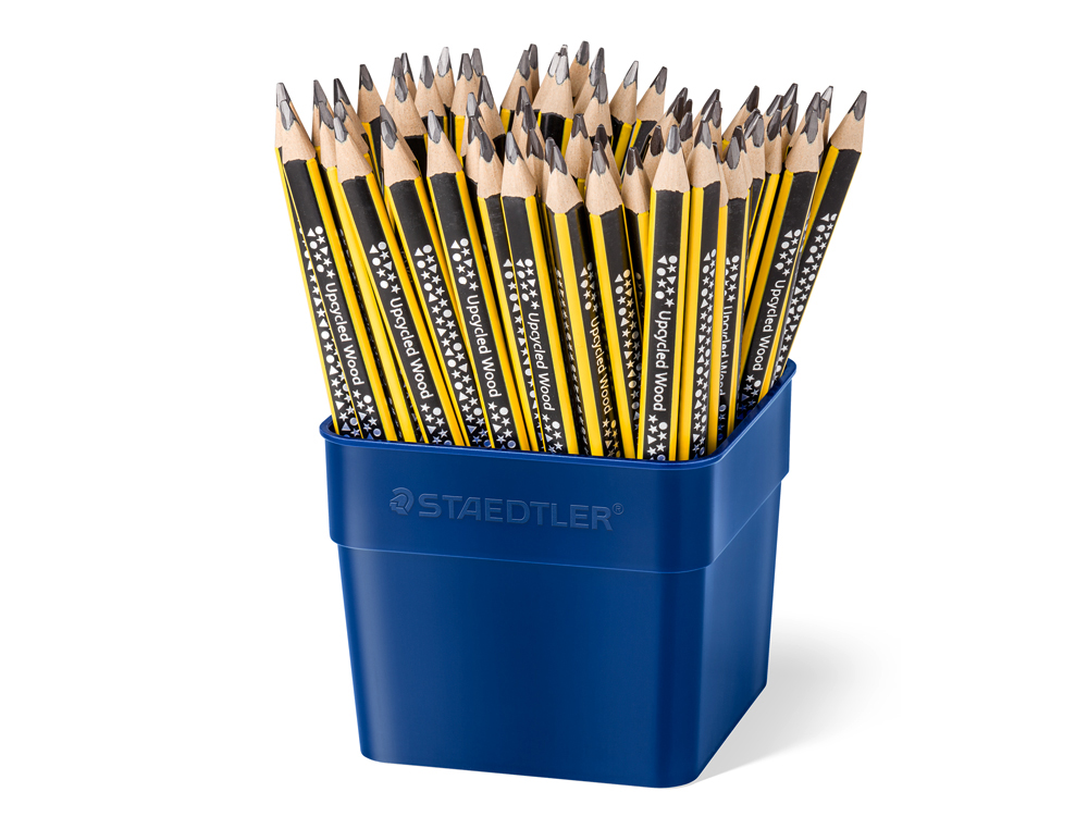 Lapices de grafito staedtler 119 triangular jumbo mina 2 mm hb bote de 72 unidades