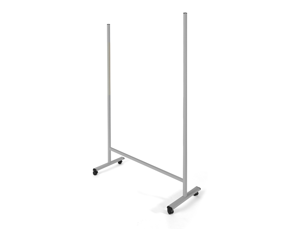 Soporte rocada movil universal para pizarras de pared de 120 a 200 cm con ruedas y freno