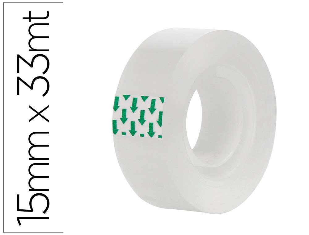 Cinta adhesiva greening transparente 33 mt x 15 mm