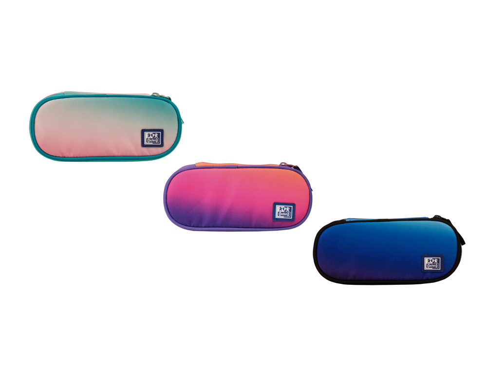 Estuche portatodo oxford kangoo gradient cofre surtidos 65x100x230 mm