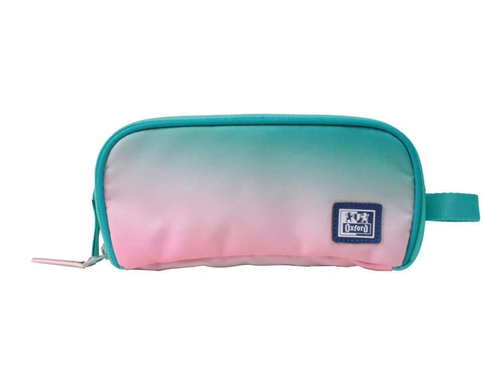 Estuche portatodo oxford kangoo gradient ocean tres cremalleras 80x100x220 mm