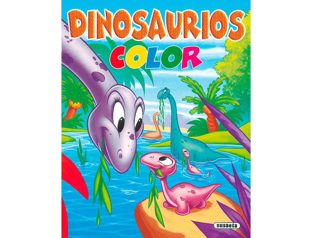 Cuaderno de colorear susaeta dinosaurios 16 paginas 21,5x27 cm