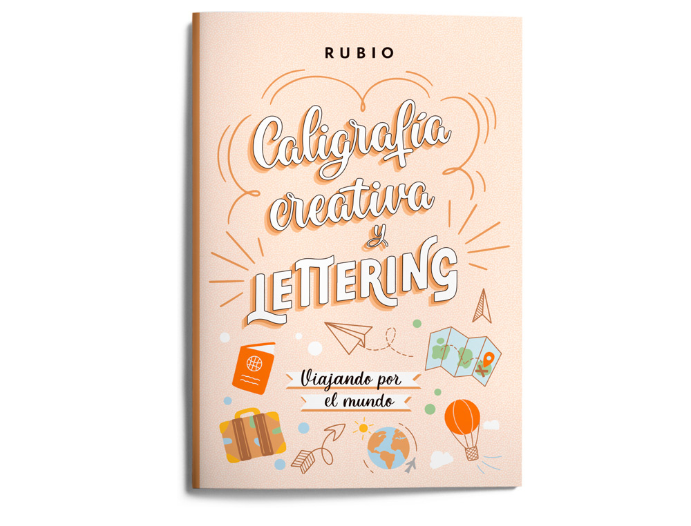 Cuaderno rubio lettering caligrafia creativa viajando por el mundo