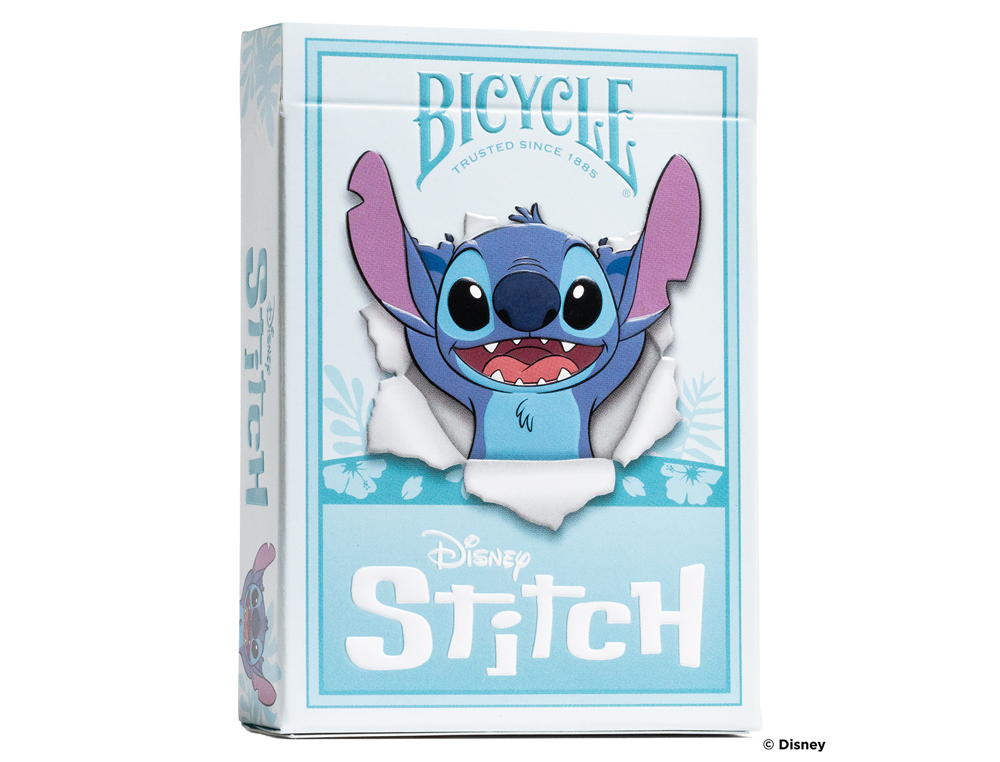 Baraja de cartas bicycle disney stitch