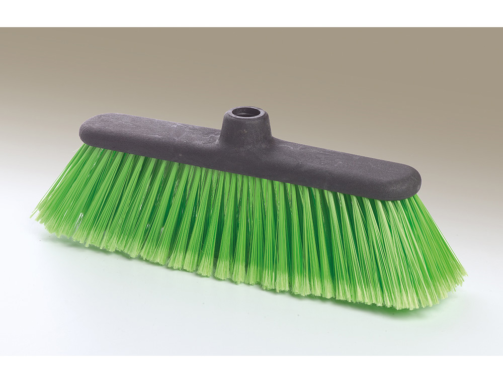 Cepillo escoba "r" cerdas semi blanda 34 cm
