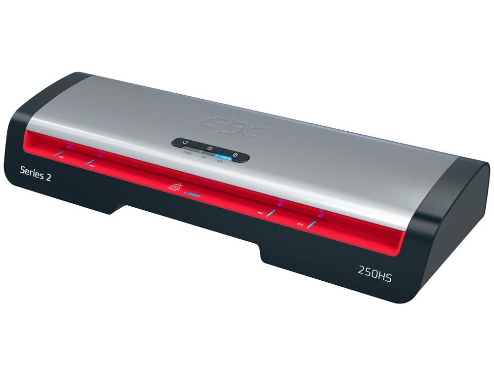 Plastificadora gbc 250hs office din a3 apagado automatico 2 rodillos hasta 125 micras