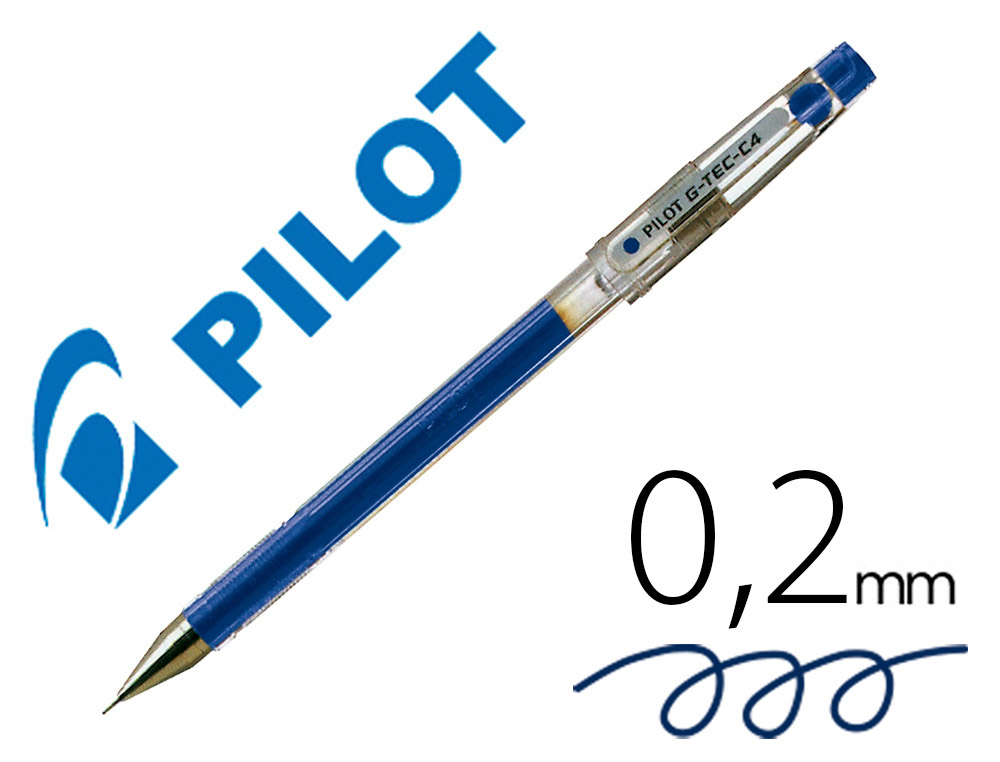 Boligrafo pilot punta aguja g-tec-c4 azul
