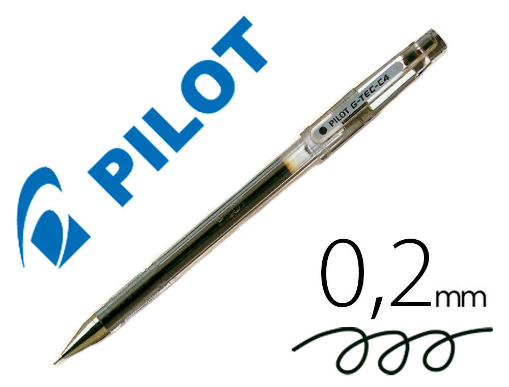 Boligrafo pilot punta aguja g-tec-c4 negro