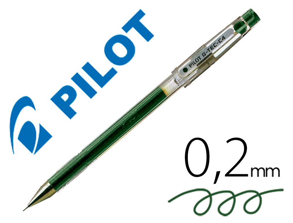 Boligrafo pilot punta aguja g-tec-c4 verde