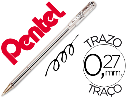 Boligrafo pentel bk-77 a negro