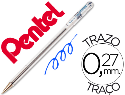 Boligrafo pentel bk-77 c azul