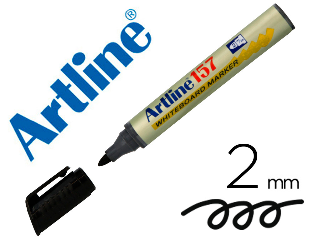 Rotulador artline pizarra ek-157 negro punta redonda 2 mm