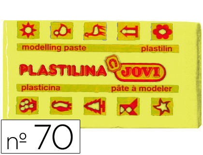 Plastilina jovi 70 amarillo claro unidad tamaño pequeño