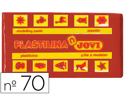 Plastilina jovi 70 marron unidad tamaño pequeño