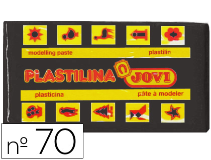 Plastilina jovi 70 negro unidad tamaño pequeño