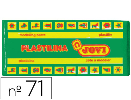 Plastilina jovi 71 verde claro unidad tamaño mediano