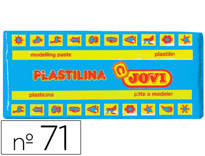 Plastilina jovi 71 azul claro unidad tamaño mediano