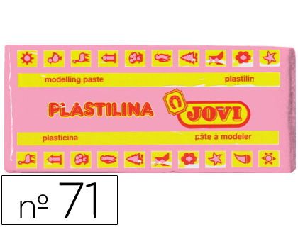 Plastilina jovi 71 rosa unidad tamaño mediano