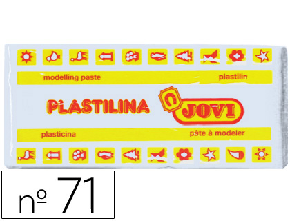 Plastilina jovi 71 blanco unidad tamaño mediano