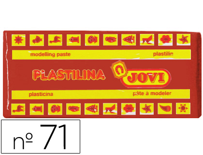 Plastilina jovi 71 marron unidad tamaño mediano