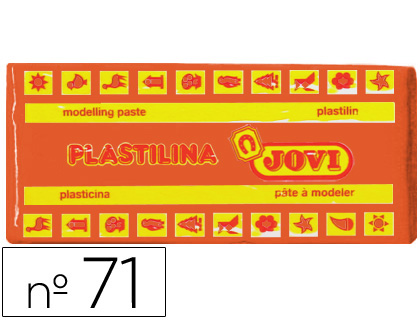 Plastilina jovi 71 naranja unidad tamaño mediano