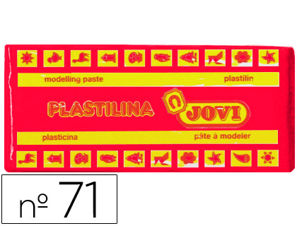 Plastilina jovi 71 rubi unidad tamaño mediano