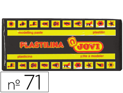 Plastilina jovi 71 negro unidad tamaño mediano