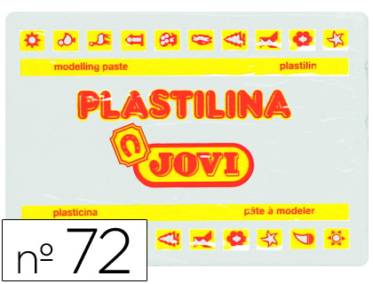 Plastilina jovi 72 blanco unidad tamaño grande
