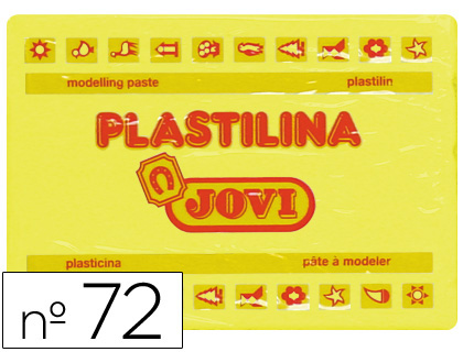 Plastilina jovi 72 amarillo claro unidad tamaño grande