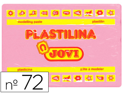 Plastilina jovi 72 rosa unidad tamaño grande