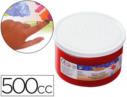 Pintura a dedos jovi 500 cc rojo