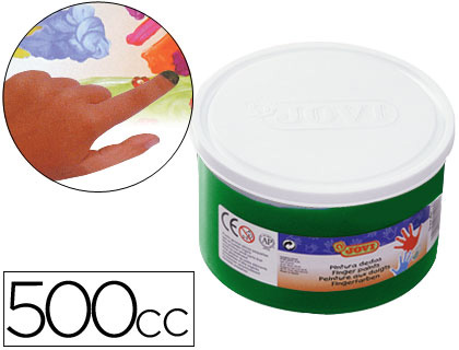 Pintura a dedos jovi 500 cc verde