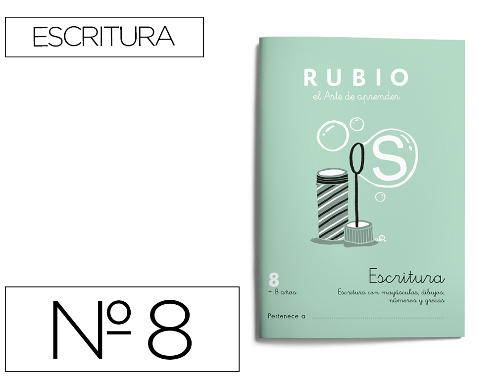 Cuaderno rubio caligrafia nº 8