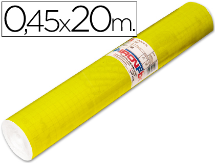 Rollo adhesivo aironfix unicolor amarillo brillo 67007rollo de 20 mt