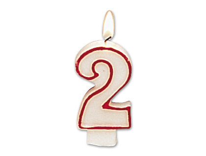 Vela cumpleaños liderpapel nº2