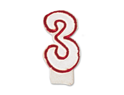 Vela cumpleaños liderpapel nº3