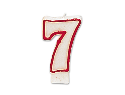 Vela cumpleaños liderpapel nº7