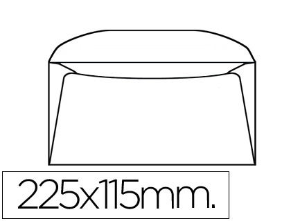 Sobre liderpapel dl+ -bolsa de 10 115x225 mm